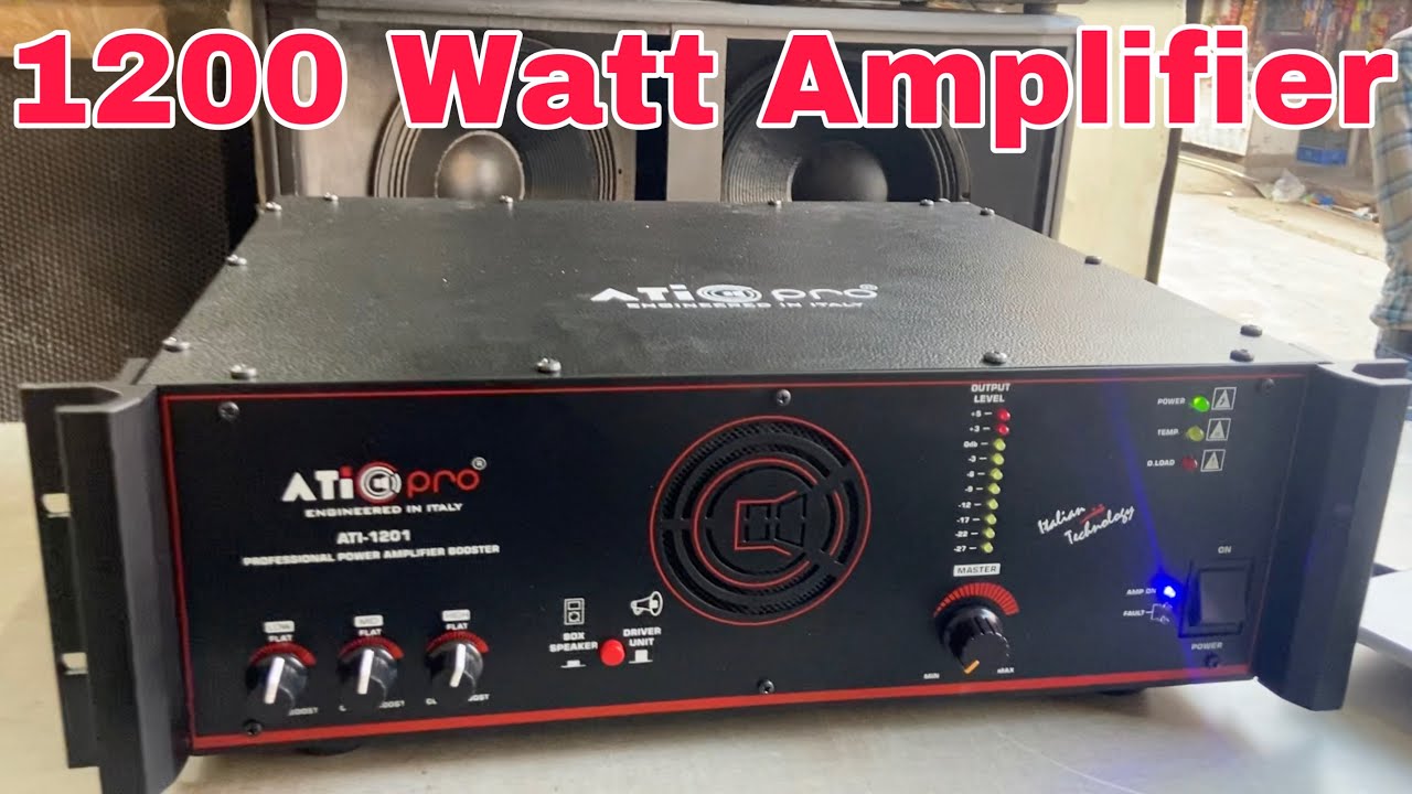DJ Amplifier 1200 Watt का ऐसा Amplifier कही नहीं देखा होगा।।Ati Pro Ati-1201🔥