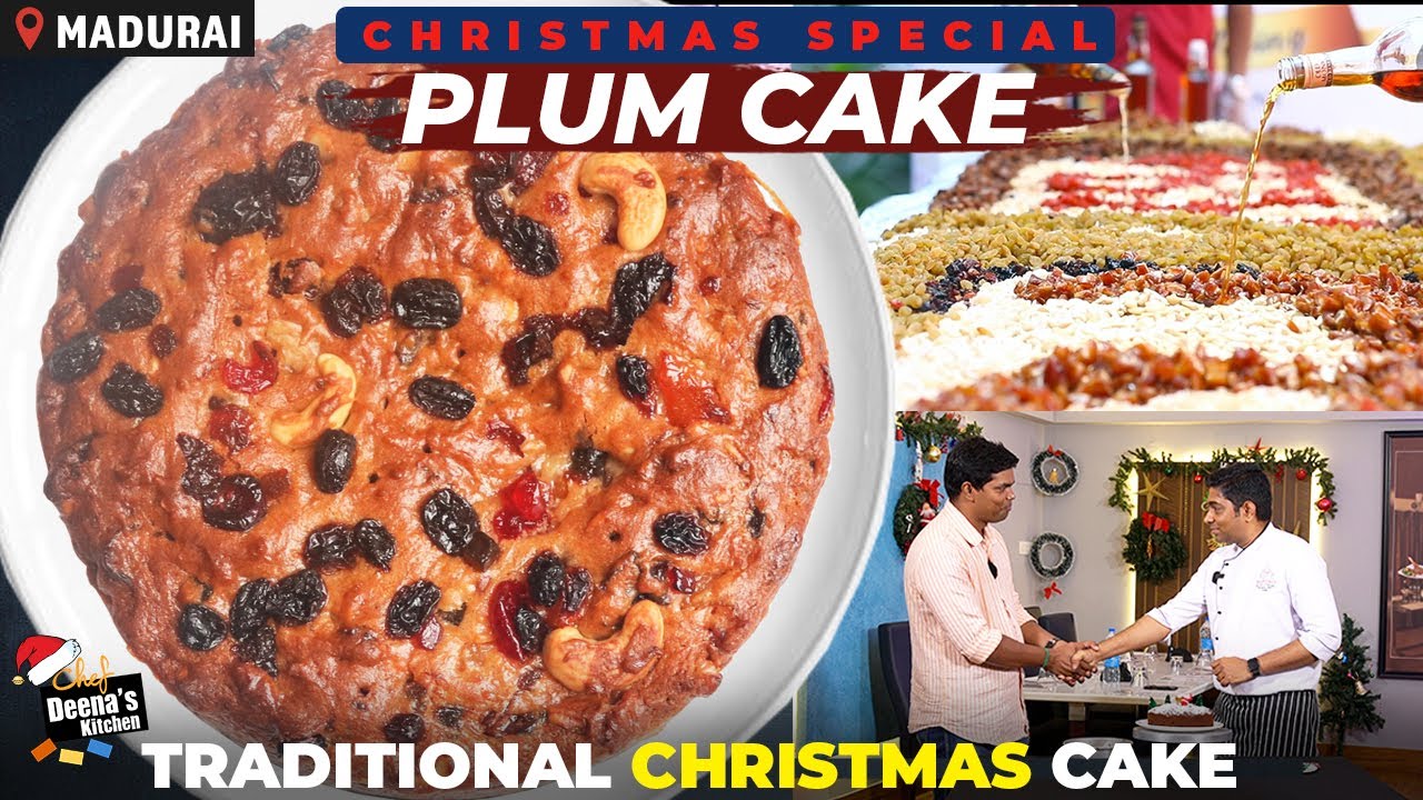 கிறிஸ்மஸ் கேக் ஈஸியான செய்முறை | Christmas Plum Cake | CDK 1080 | Chef Deena's Kitchen