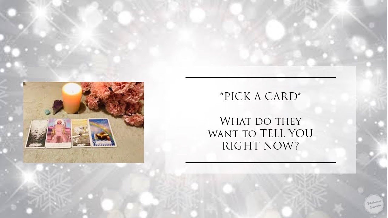**PICK A CARD**”What do they want to TELL YOU RIGHT NOW?!”⭐️🌈🌺