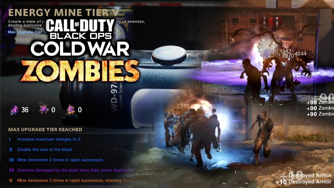 Energy Mine Tier V Upgrade (Tier 5) Gameplay - Cold War Zombies