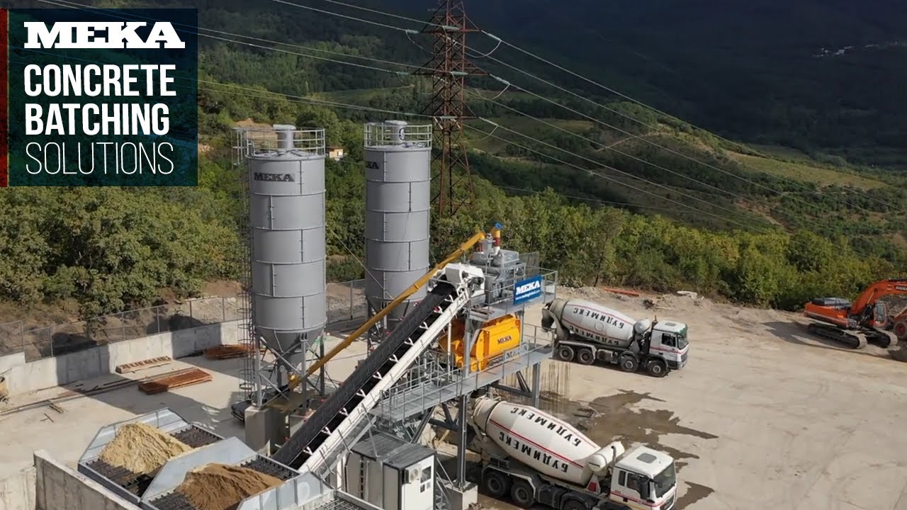 MEKA MB-C120 Compact Concrete Batching Plant in Yalta, Republic of Crimea