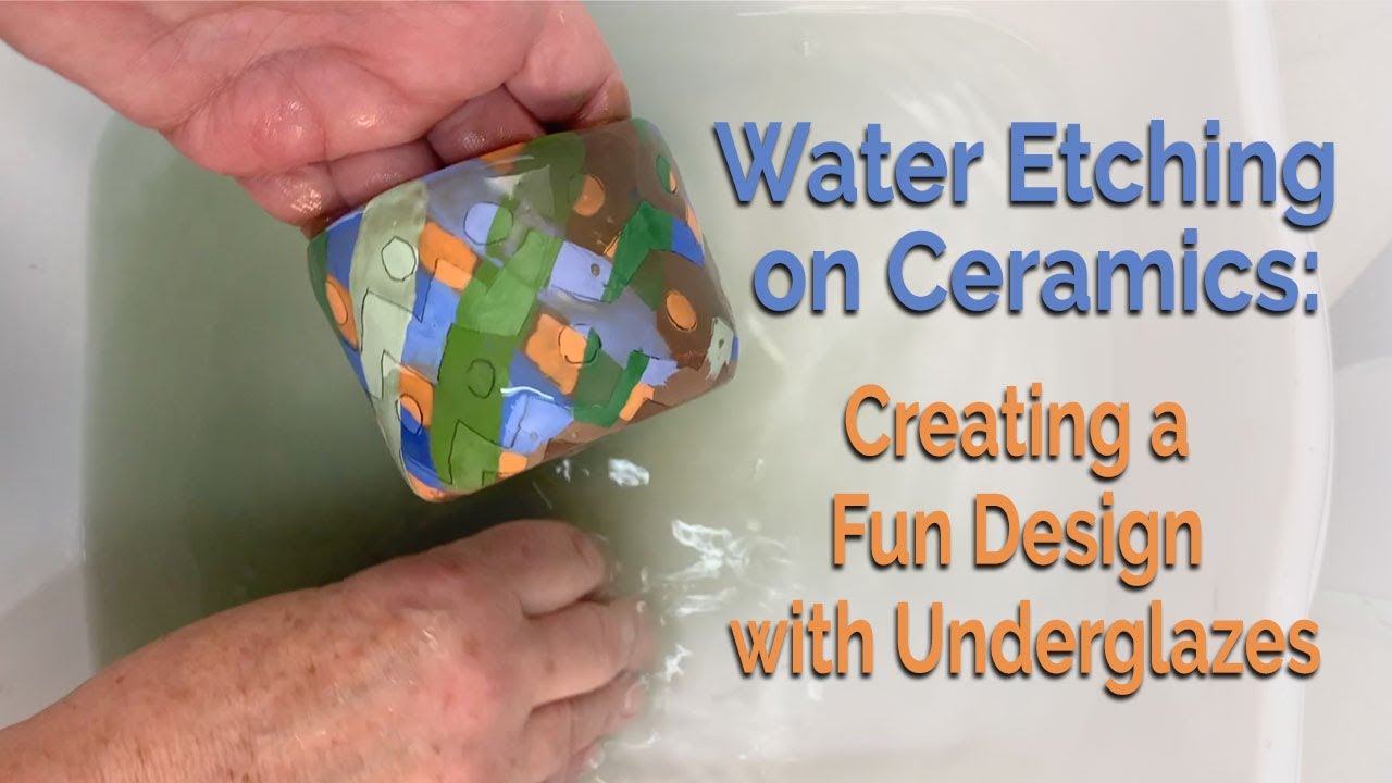 Water Etching on Ceramics: Creating a Fun Design with Underglazes