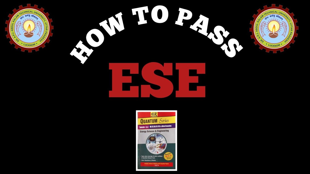 How To Pass ESE Semester [AKTU] In One Day #ESE #AKTU #Energyscienceandengineering