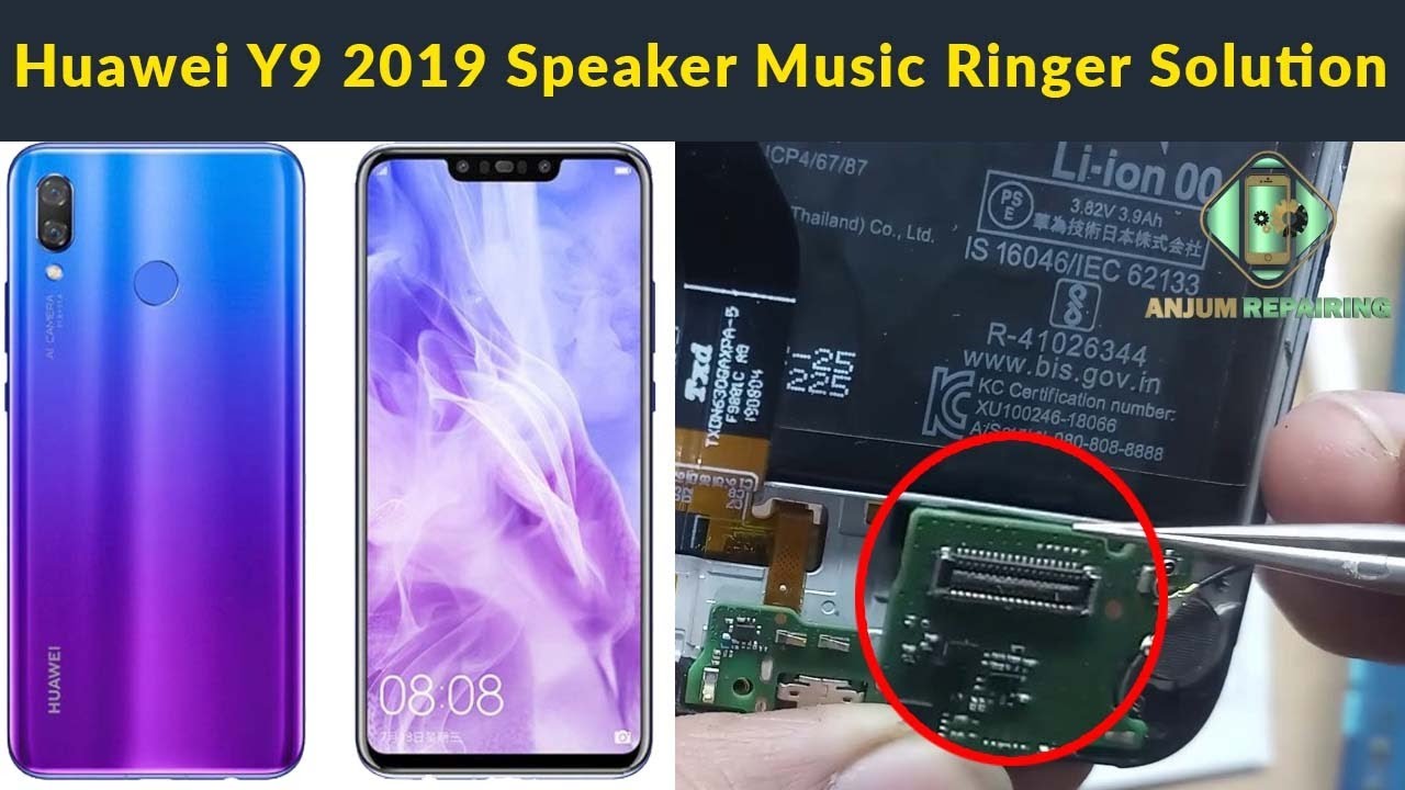 Huawei Y9 2019 Y9 Ringer Speaker not warking solution just 1 jumper 😱100%OK #ANJUMREPAIRING