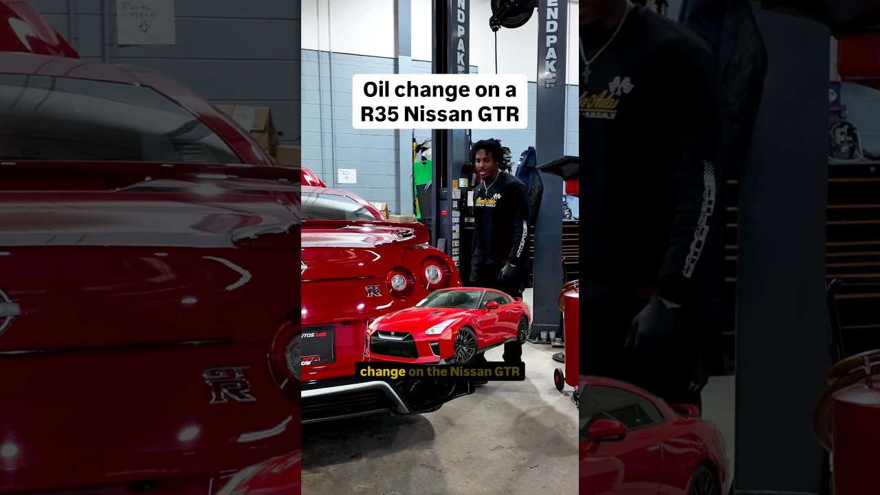 Как поменять масло на Nissan GTR R35 2023 года выпуска