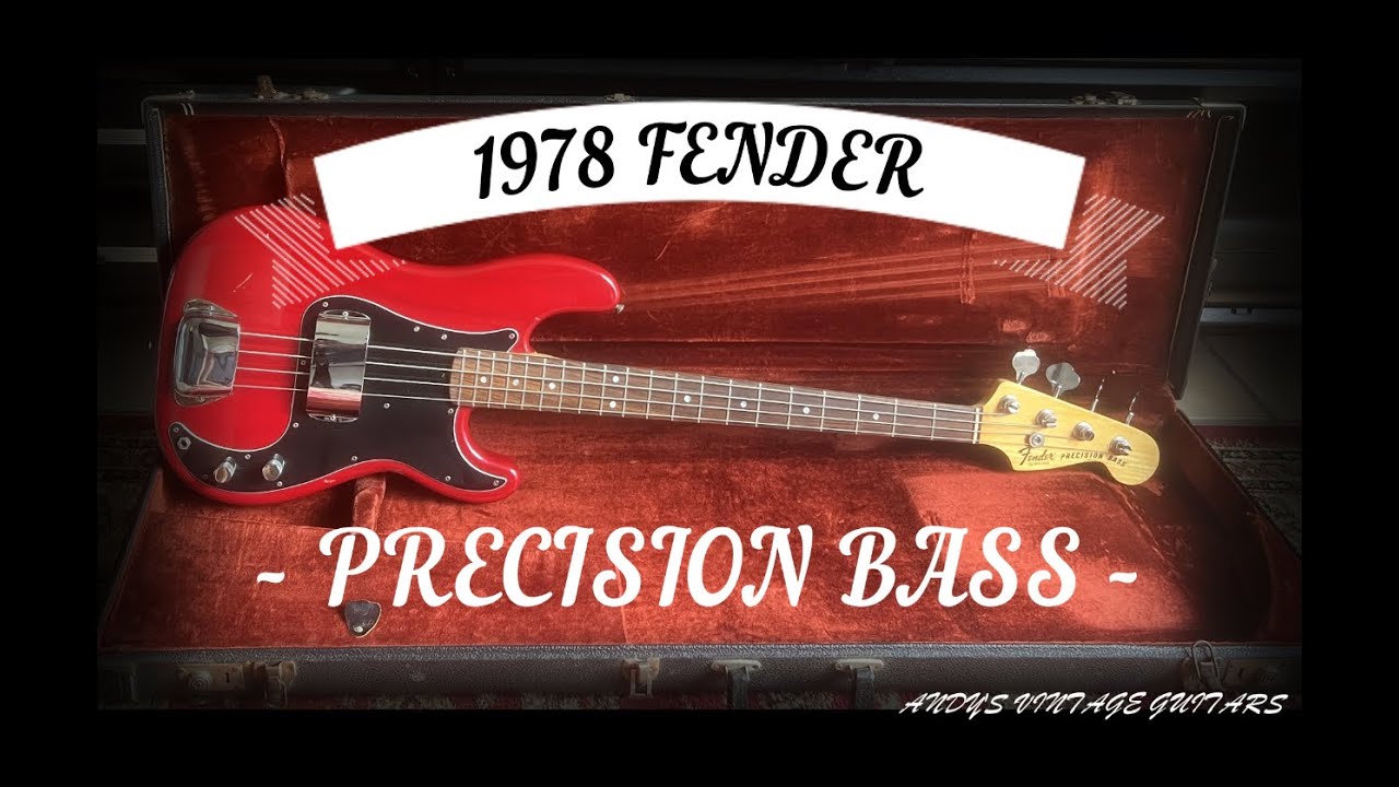1978 FENDER PRECISION BASS - WINE RED - ONE OF MOST BEAUTIFUL FENDER FINISH - Andy's Vintage Guitars