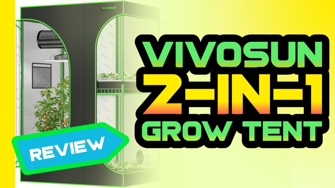 Unlock Abundant Growth with VIVOSUN: 2 in 1 Grow Tent Review