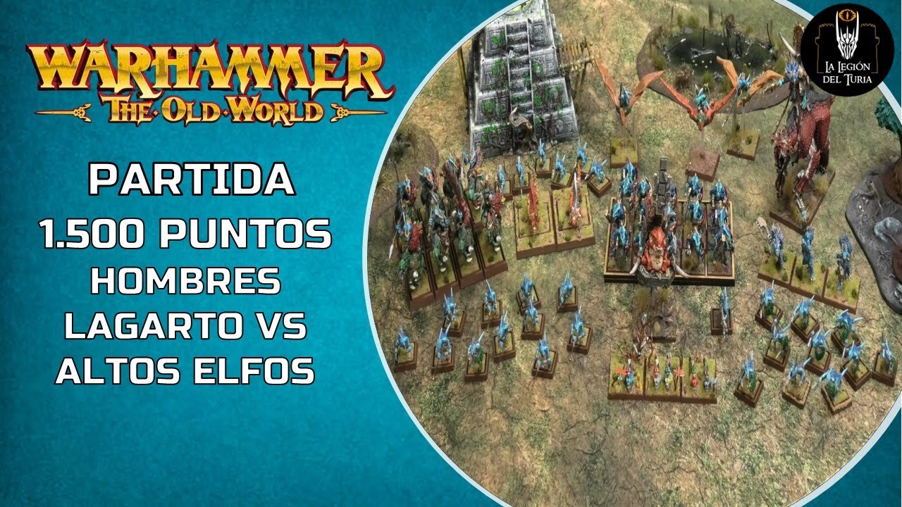 WARHAMMER The Old World: 1.500 puntos: Hombres lagarto vs Altos elfos