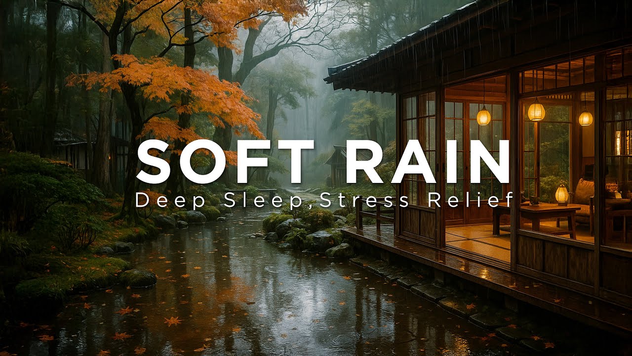 12 Hours of Soft Rain to Reset Your Mind | Gentle Rain Sounds for Sleep, Study & Focus