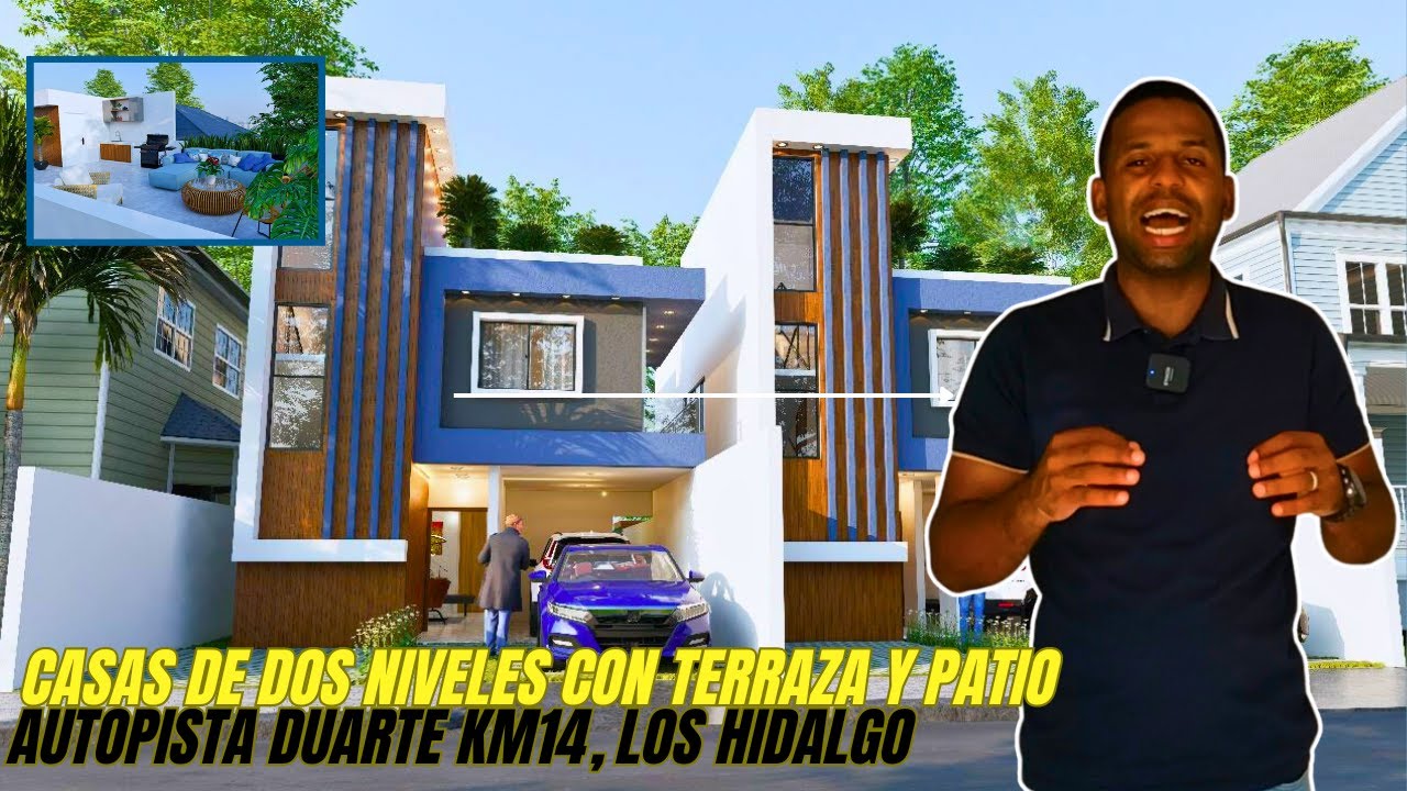 CASA DE DOS NIVELES CON TERRAZA EN LA | AUTOPISTA DUARTE | LOS HIDALGO | INVIERTE EN SANTO DOMINGO