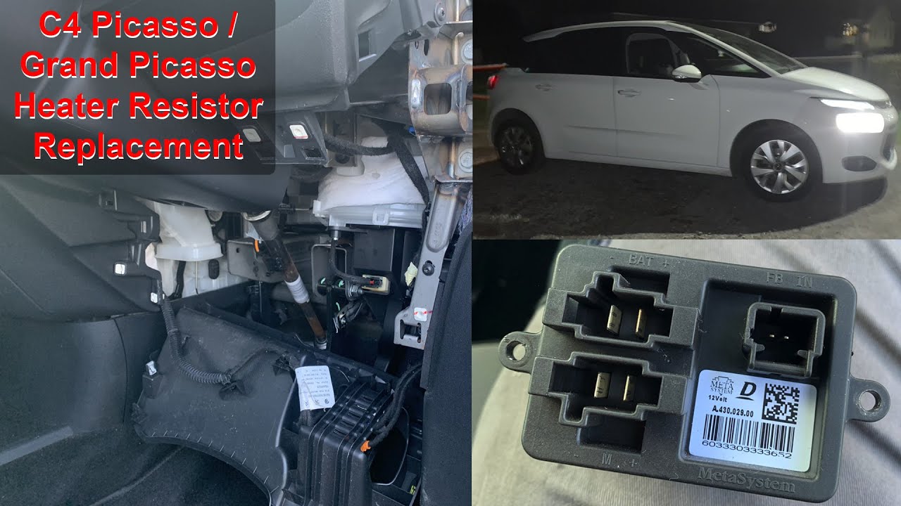 Citroen C4 Picasso Heater Blower Resistor Replacement