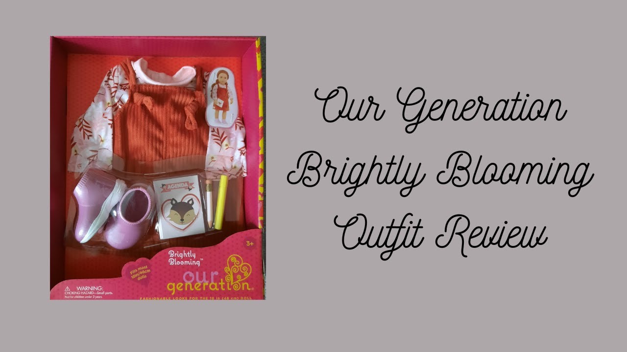 Our Generation Brightly Blooming outfit - Reviewed and Modeled on American Girl doll