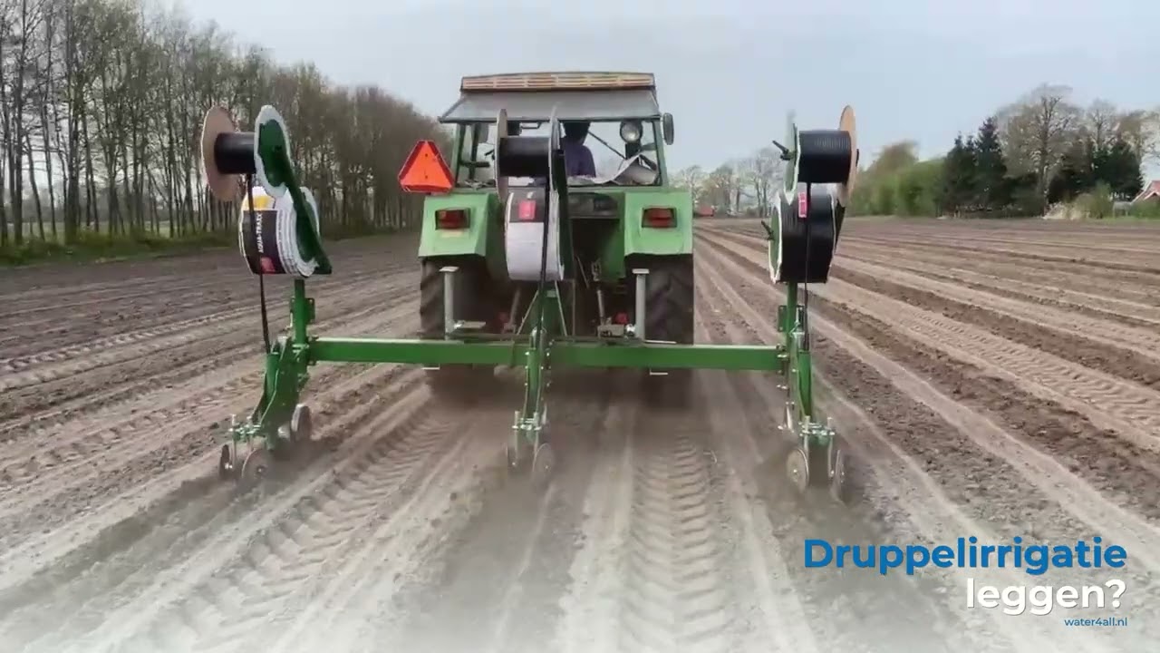 Druppelirrigatie in de mais
