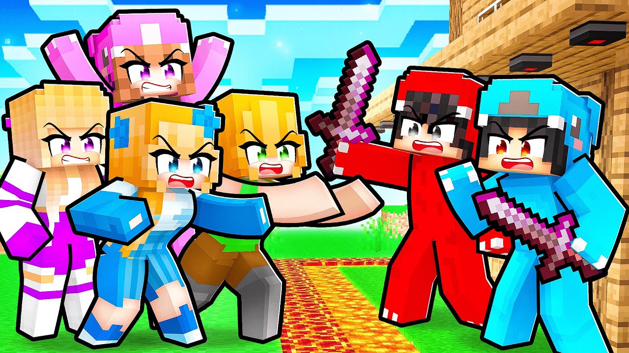 Crazy Fan Girls Vs Most Secure House In Minecraft!