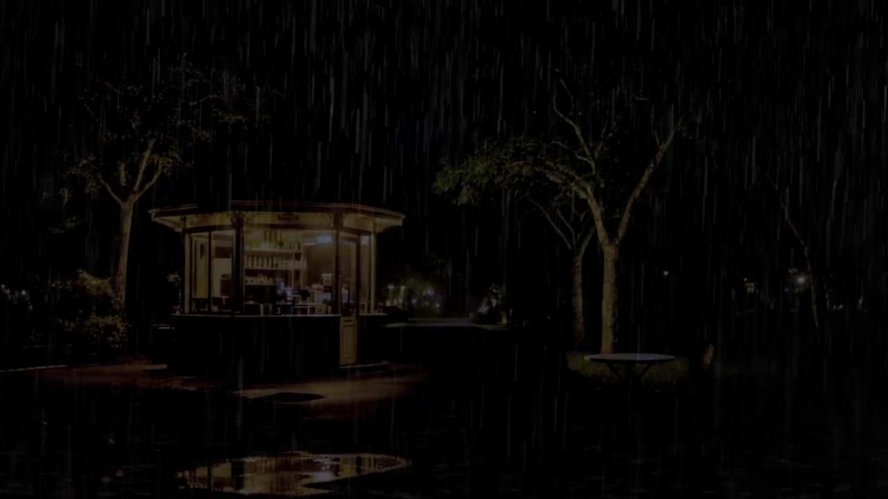 Deep Sleep Rain Sounds 🌧️ Heavy Rain & Gentle Distant Thunder in a Peaceful Midnight Forest