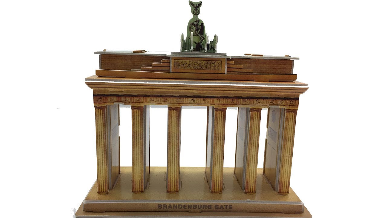 DIY Miniature Brandenburg Gate ~ 3D Puzzle