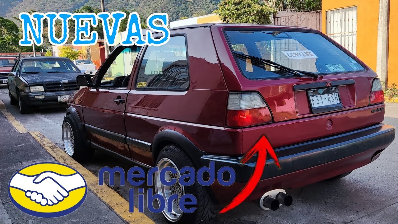 *probando calaveras de *MercadoLibre* para golf mk2/ *golf mk2 eurostyle*