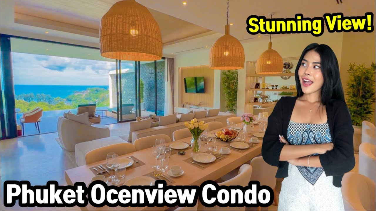 Stunning Oceanview!!! Touring Phuket Luxury Hillside Condo with 4Bedroom Foreign Quota unit