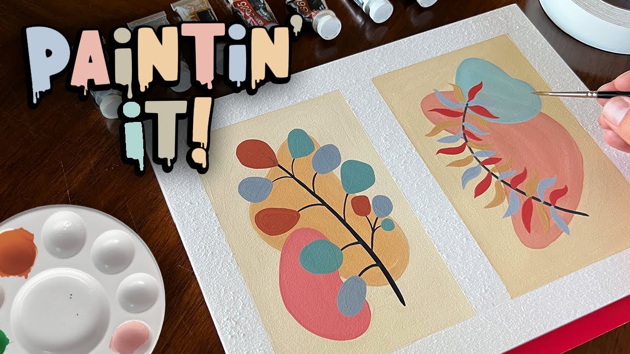 Painting Two Boho Designs 🎨 Paintin’ it! with Philip Boelter 🌿 Easy DIY Art Decor  ✨ Inspiration