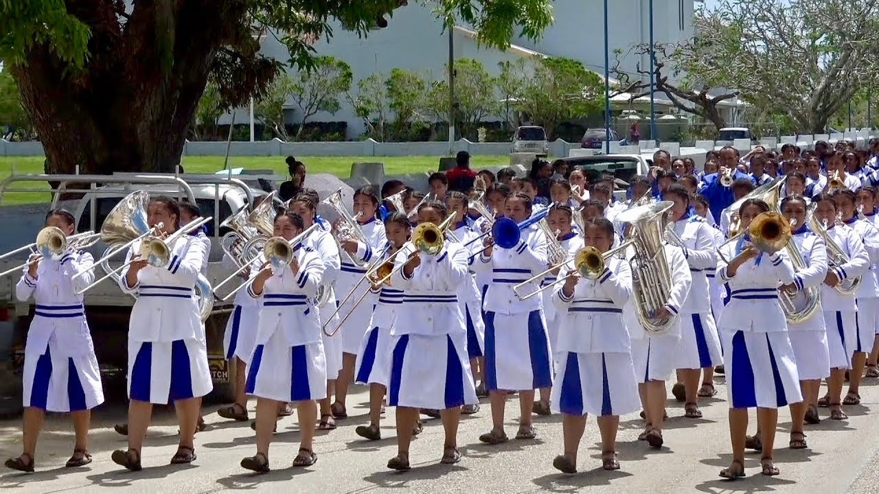 Queen Salote College Band & Students March - Queen Salote College 92nd Anniversary