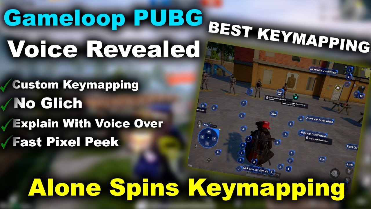 Gameloop Best Key Mapping Settings PUBG Emulator 2023 | Make Your Own Keymapping | Alone Spins |