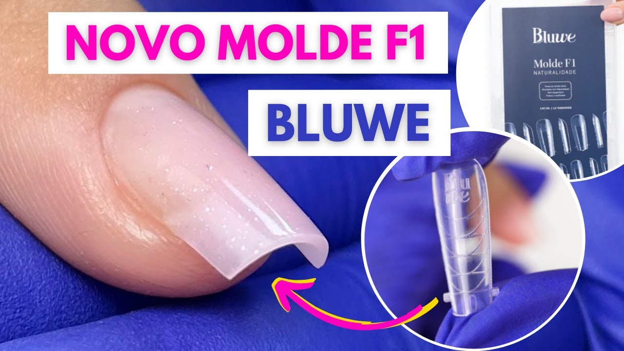 Novo Molde F1 Bluwe - Alongamento Iniciante Passo a Passo | Mundo Nails