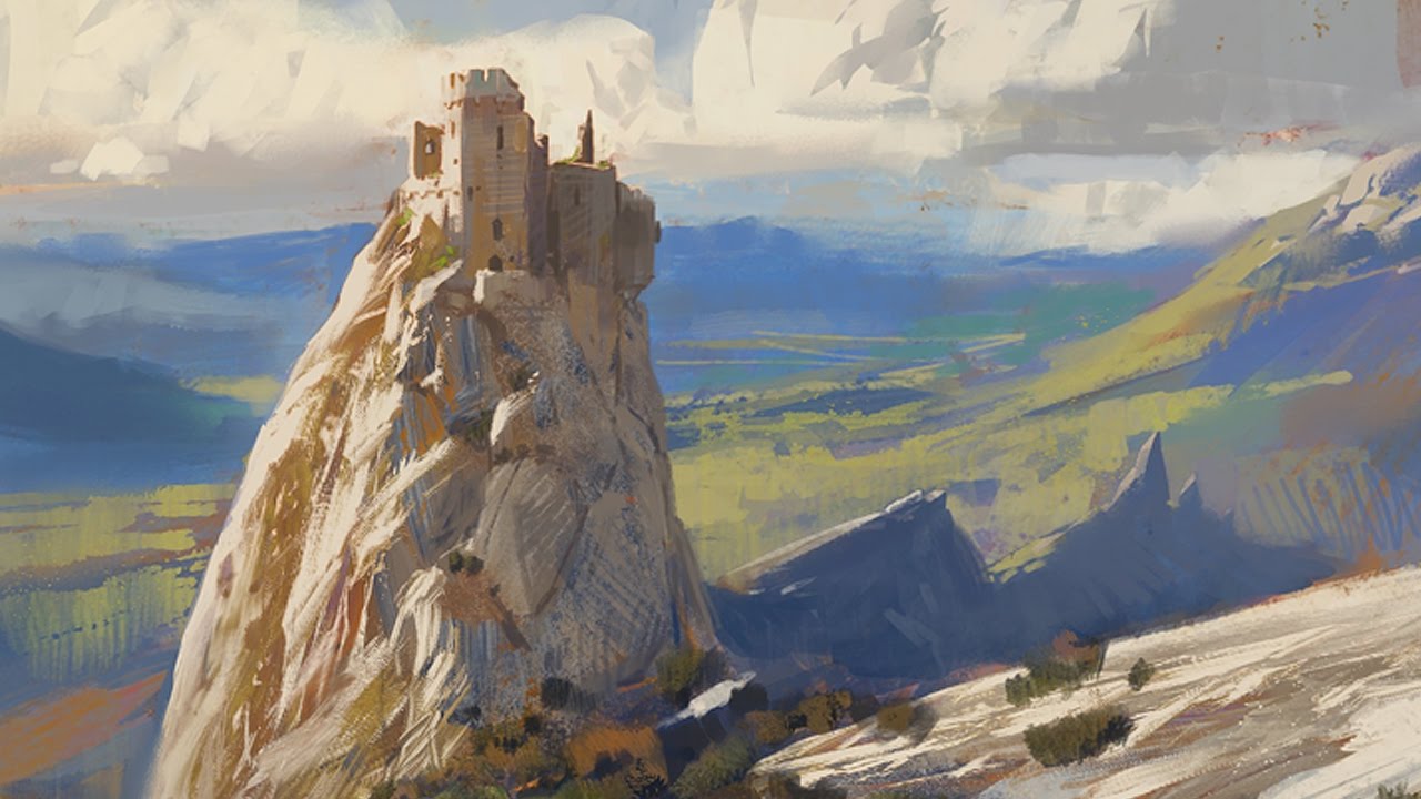 Daylight Ridge - Digital Painting Sketch