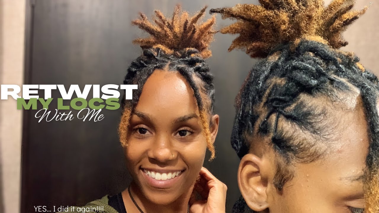 LOC RETWIST | Come retwist my 9 month old locs with me!
