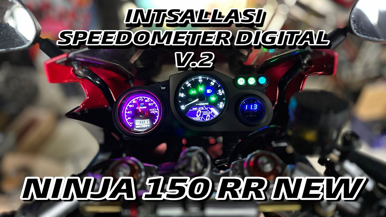 PASANG INTALLASI SPEEDOMETER DIGITAL NINJA RR OLD NEW KRR ZX