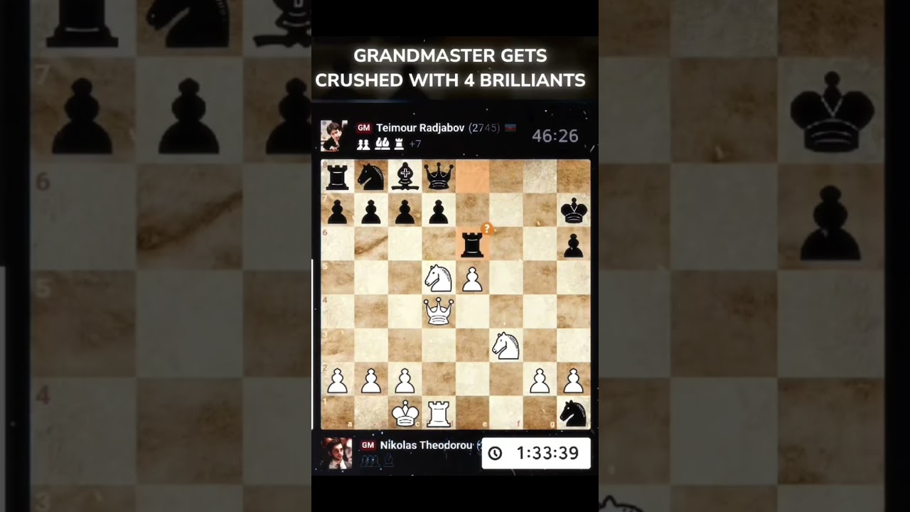 4 Brilliant Moves That Destroyed a Grandmaster 😱♟️ 