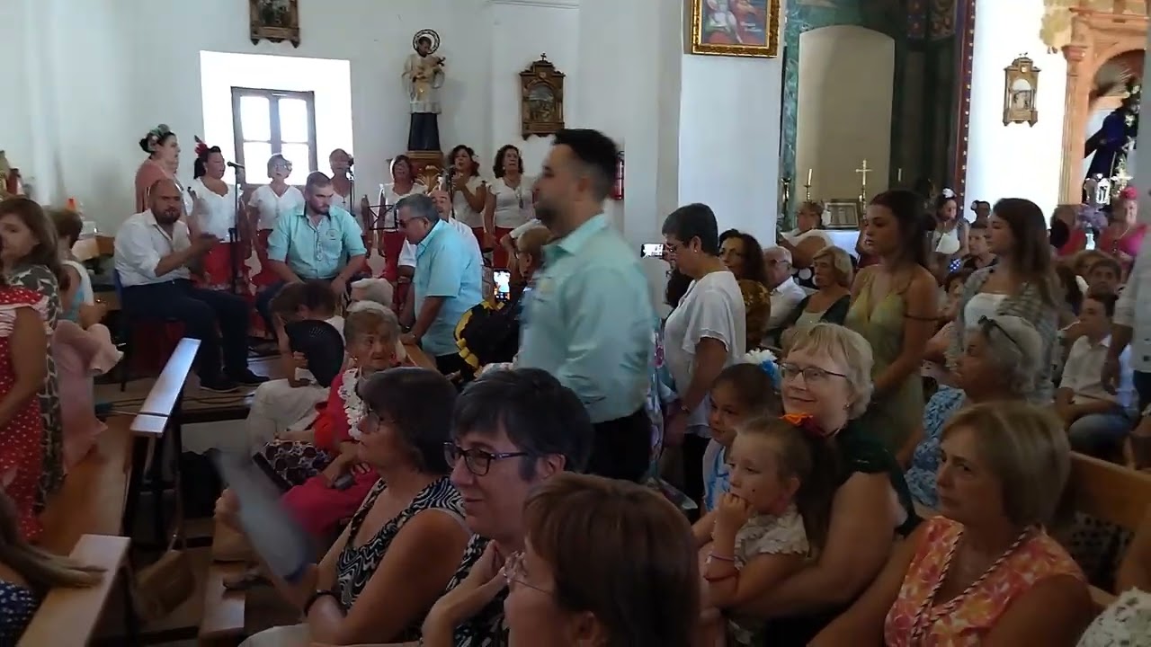 Coro Rociero, Virgen de las Nieves,en la misa de San Agustín El Burgo Málaga 28-08-2023