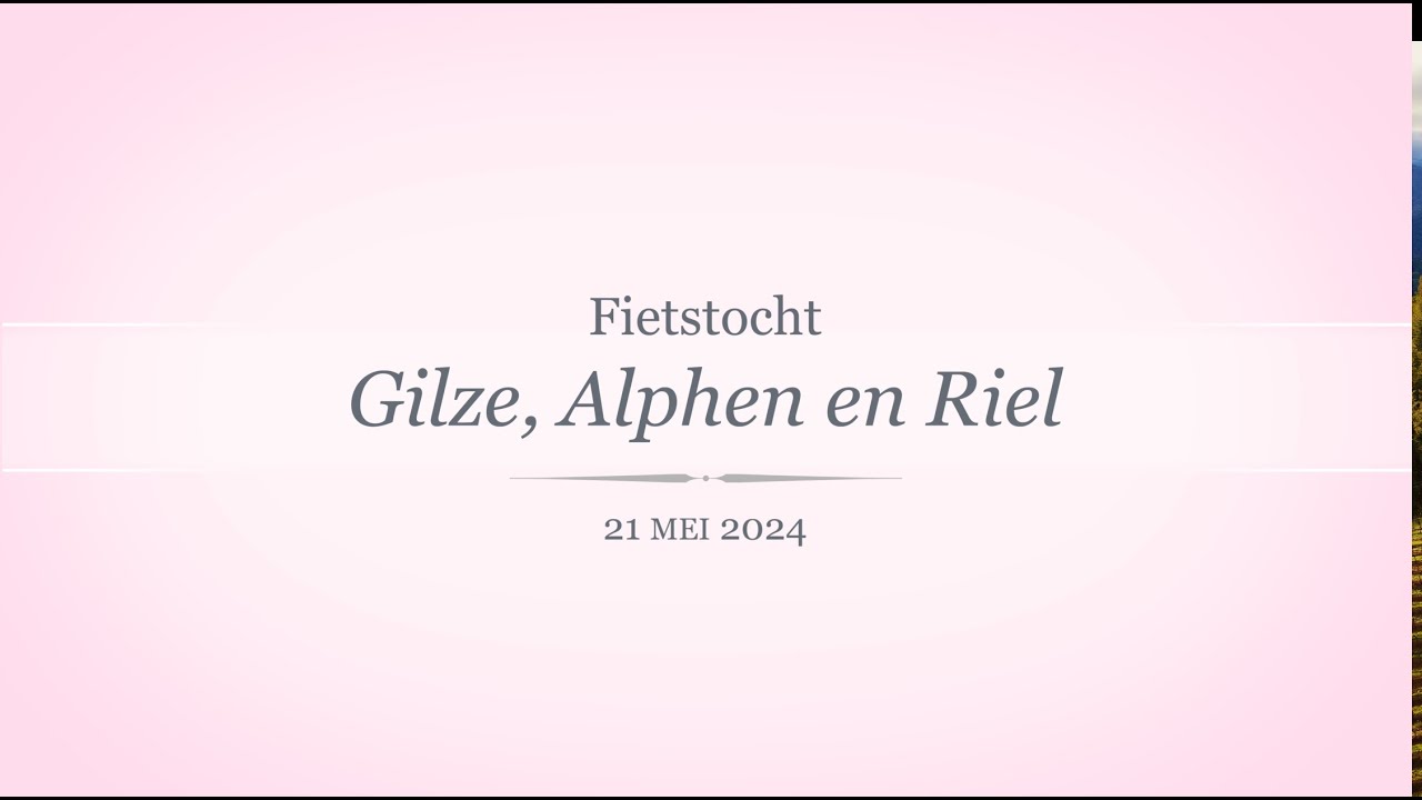 Fietstocht Gilze, Alphen, Riel (4K)