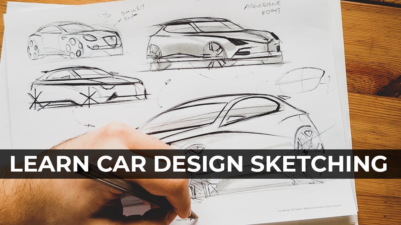 CAR DESIGN 101 SKETCH REFERENCE PACK от Берка Каплана