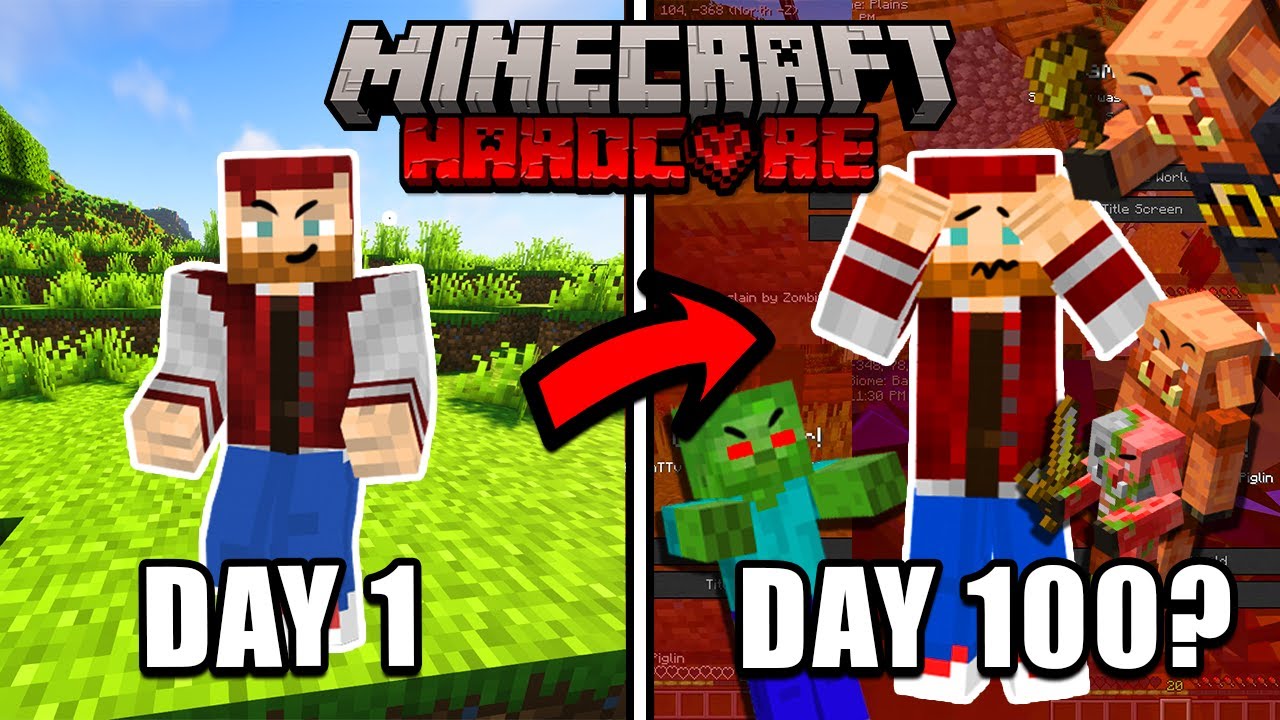First Time Minecraft Hardcore - Can I Get to Day 100?