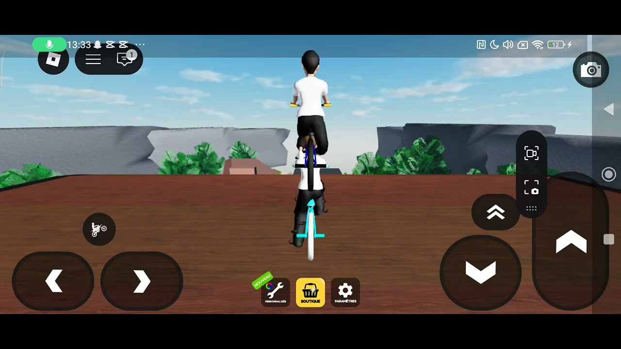 Je joue à Roblox 