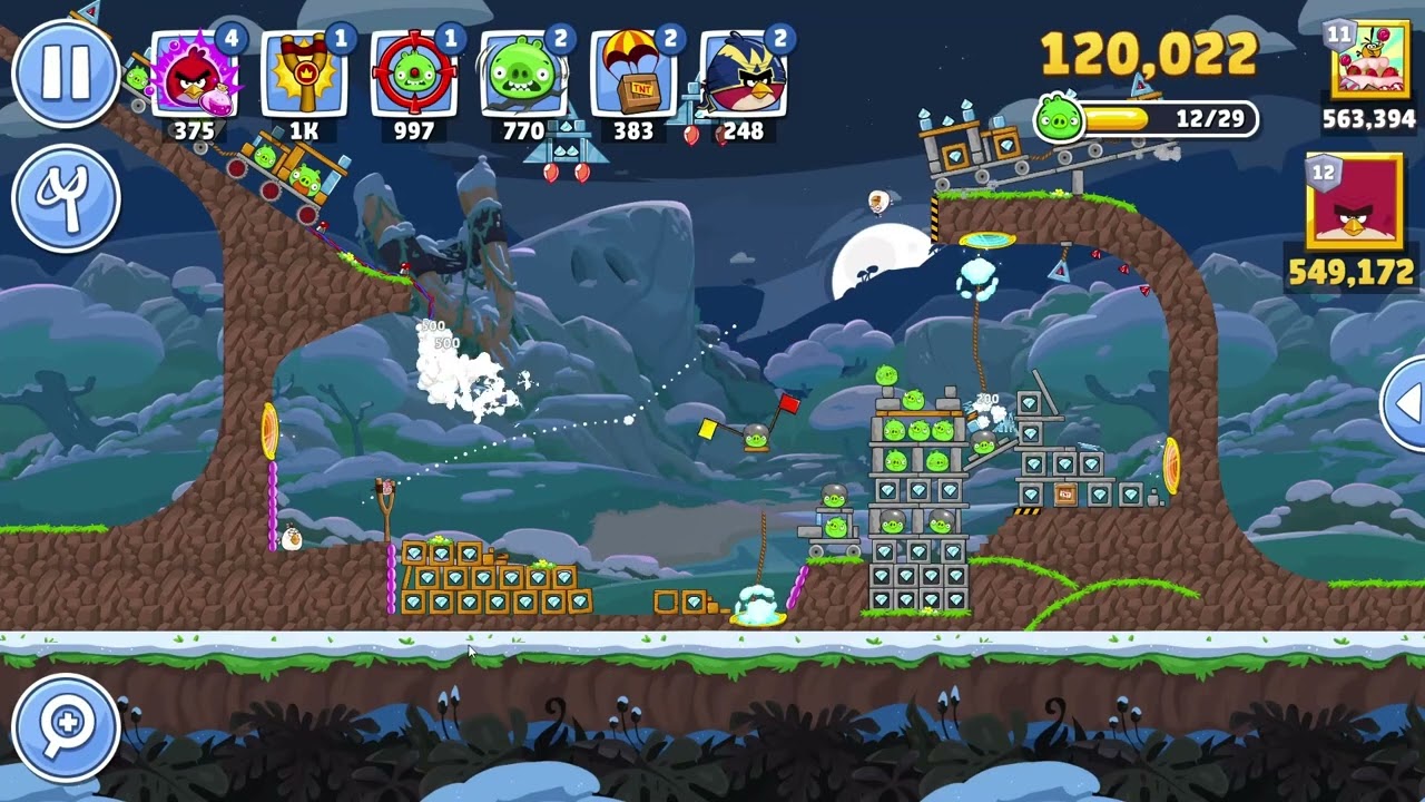 Angry Birds Friends Level 9 Tournament 1705 three stars NO POWER-UP walkthrough 2026-02-23