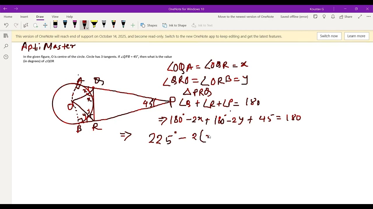 Geometrical Problem 3 || Apti Master