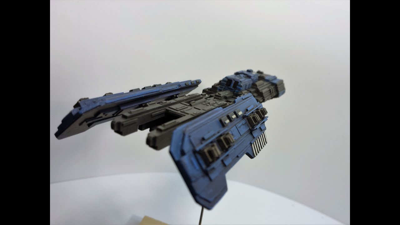 Scratch built styrene sci-fi spaceship - Build 5