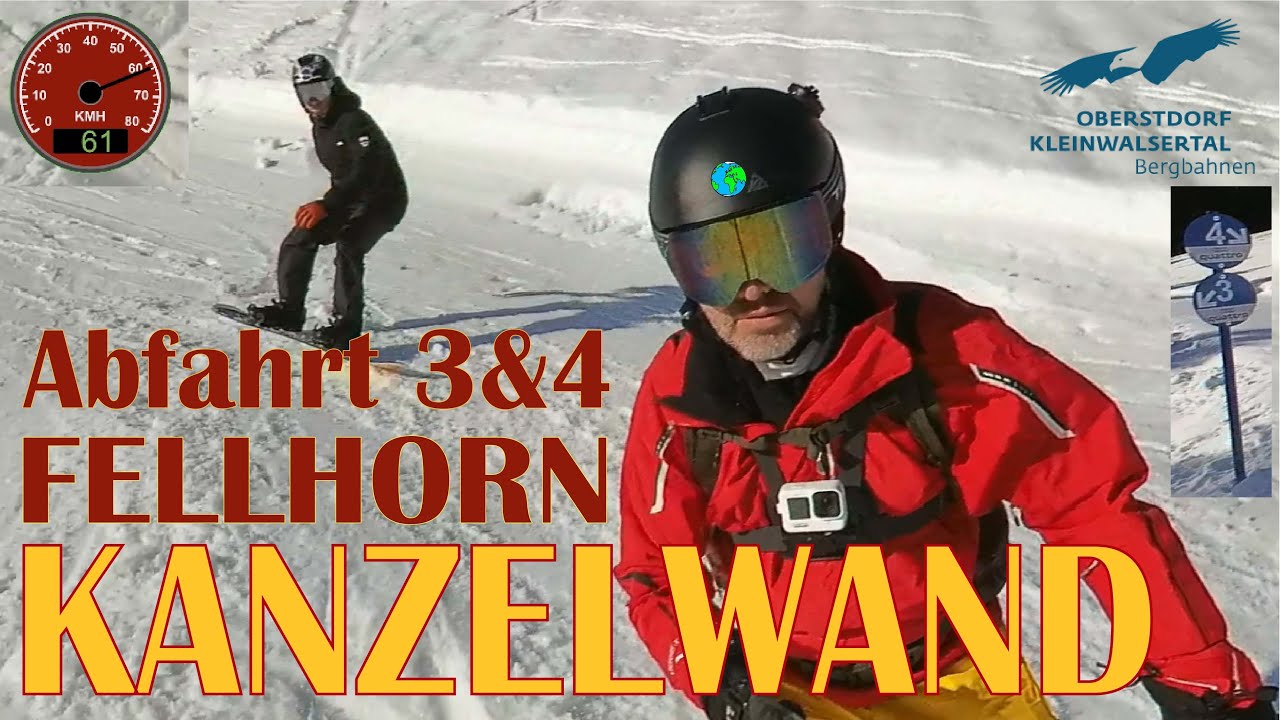 Kanzelwand - Fellhorn Bahn II  Blaue Abfahrt 3&4 Riezlern, Kleinwalsertal, Oberstdorf