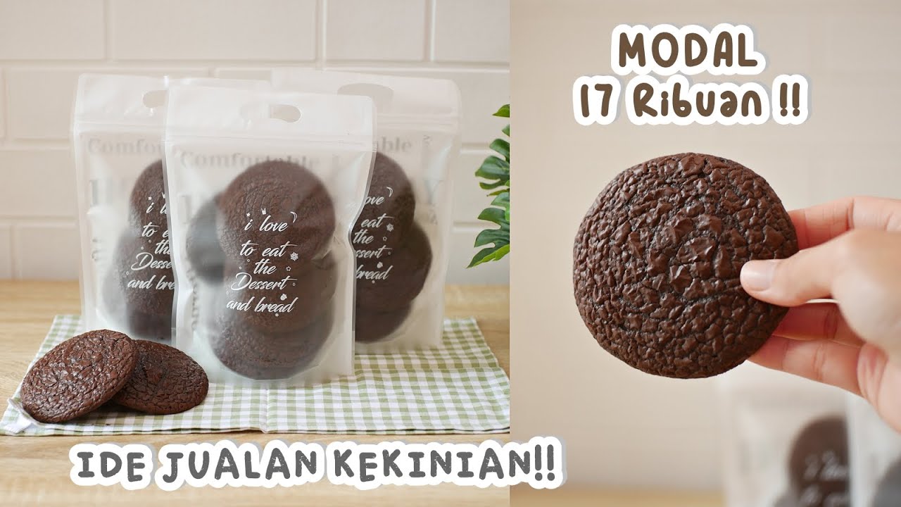 Modal 17ribu!! IDE JUALAN HITS Kekinian – Soft & Chewy – Resep BROWNIES COOKIES