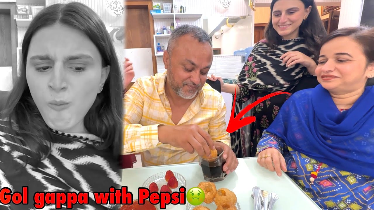 Gol gappa with Pepsi🤢 | weird food challenge part 3 with mama papa😂