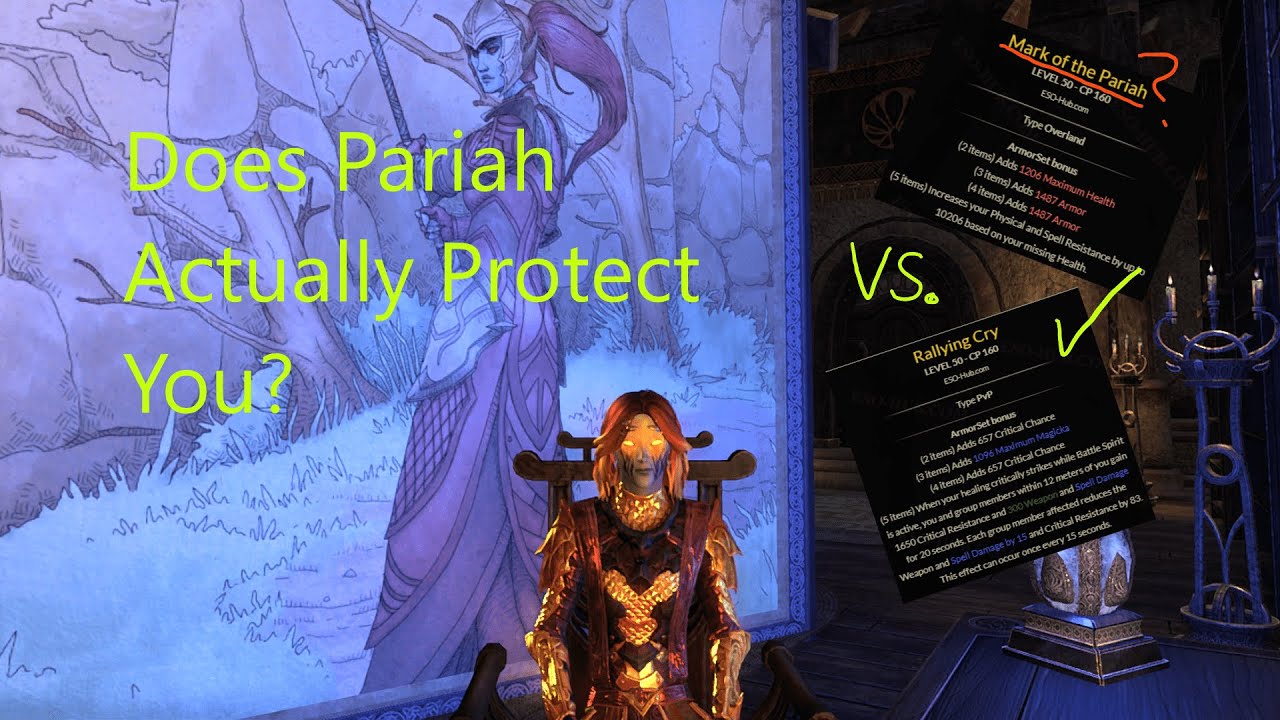 ESO PvP — Pariah против Rallying Cry: анализ эффективного смягчения последствий при создании подк...