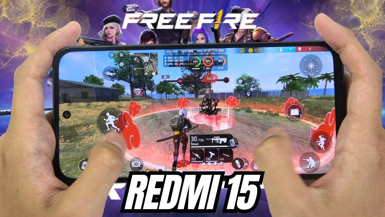 Xiaomi Redmi 15 test game Free Fire Mobile | Snapdragon 685
