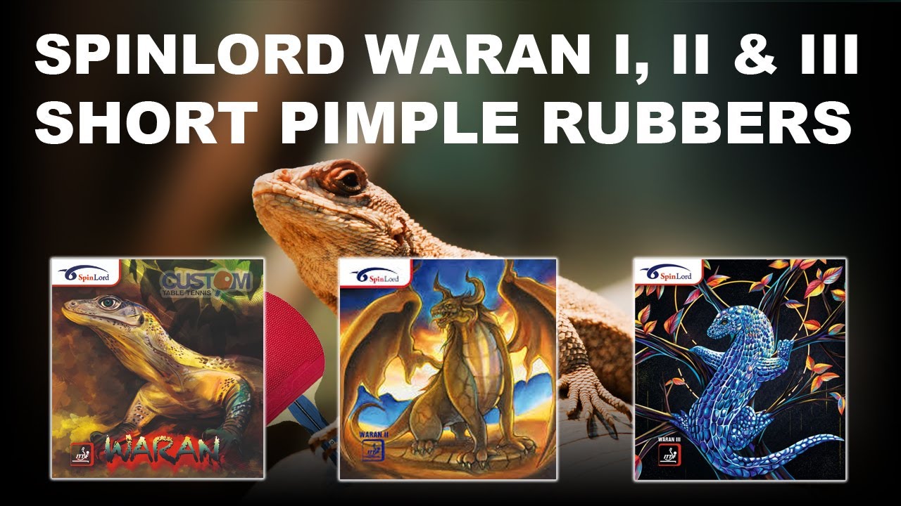 Накладки для настольного тенниса с короткими шипами Spinlord Waran I, II и III