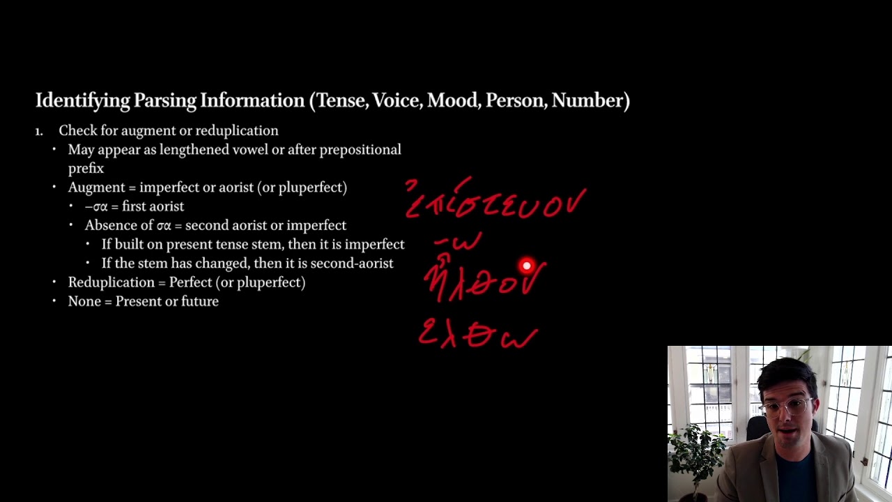 Parsing Indicative Verbs