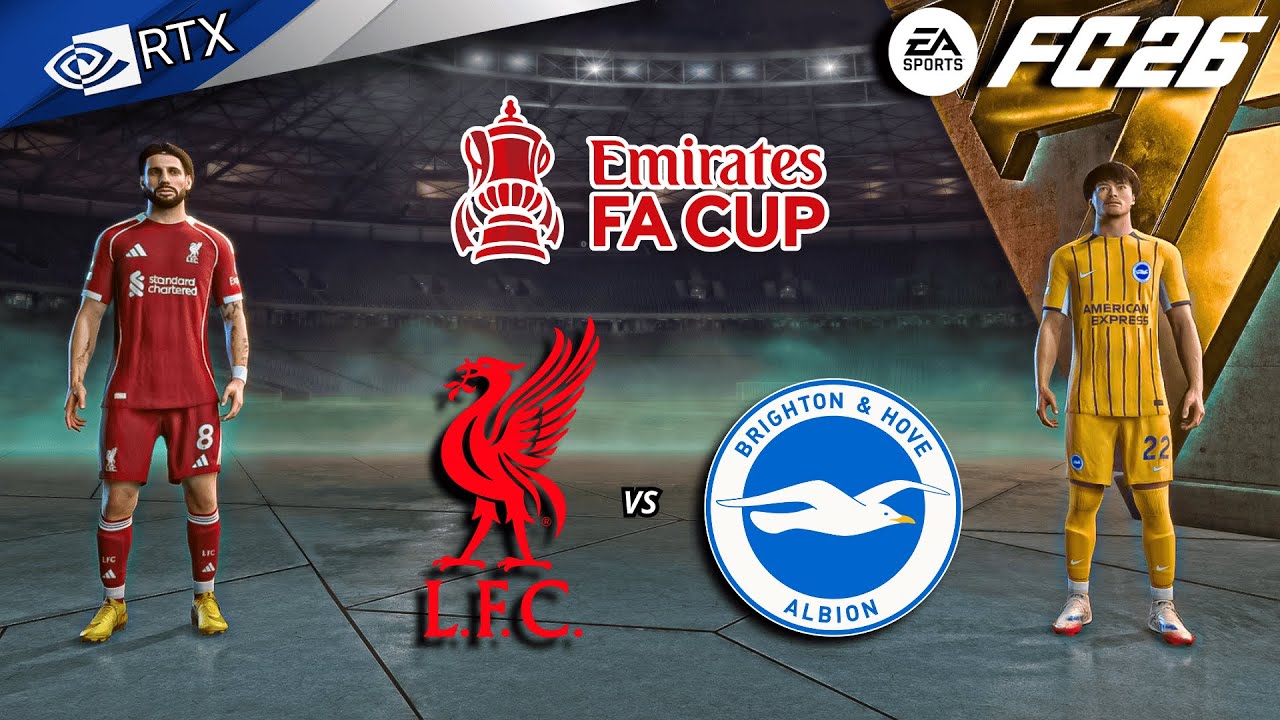 FC 26 - Liverpool vs Brighton Ft. Wirtz, Ekitike | FA Cup 25/26 Full Match | PC™ [4K60]