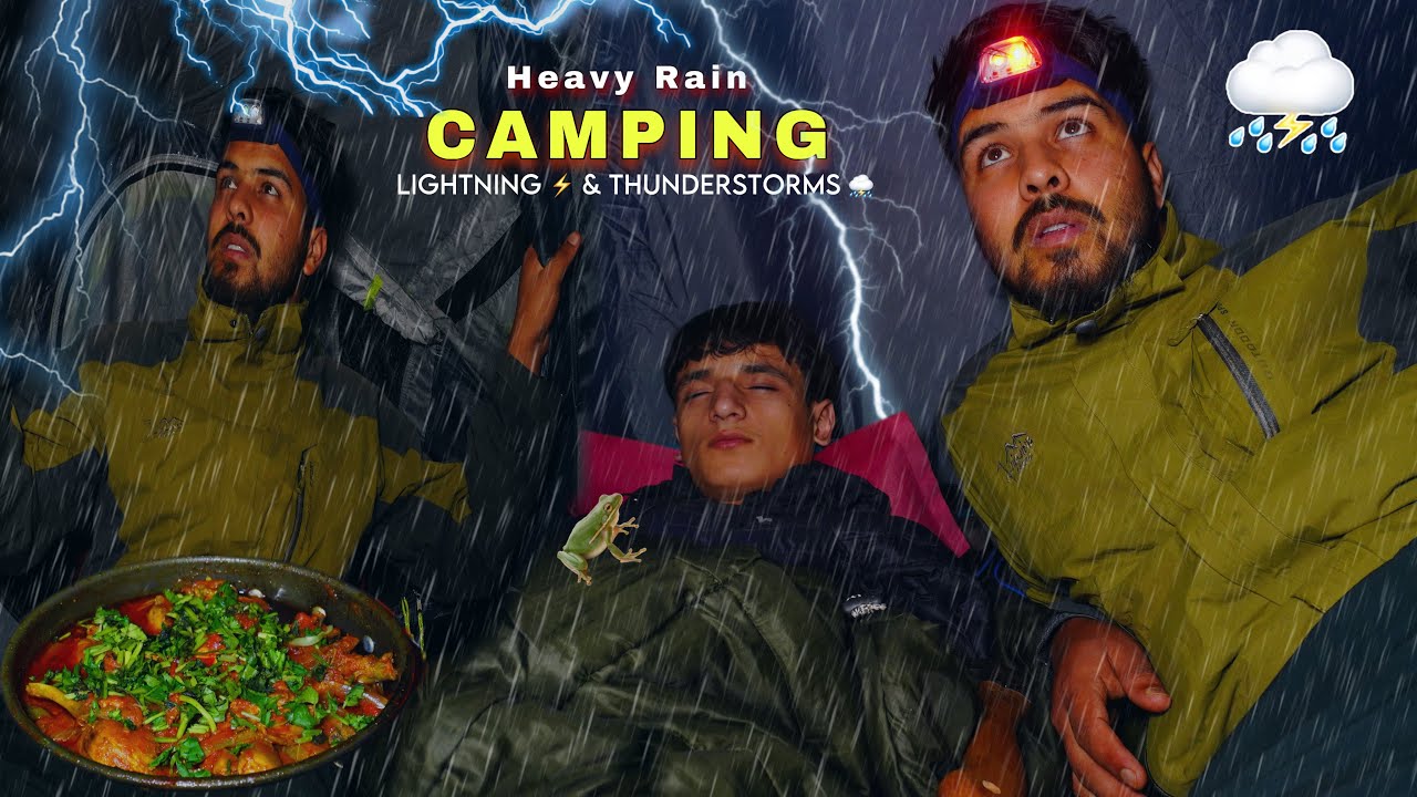 Not Solo Camping In Heavy Rain ! Lightning & Thunderstorms 🌩️ | Camping In India | Camping Trip 