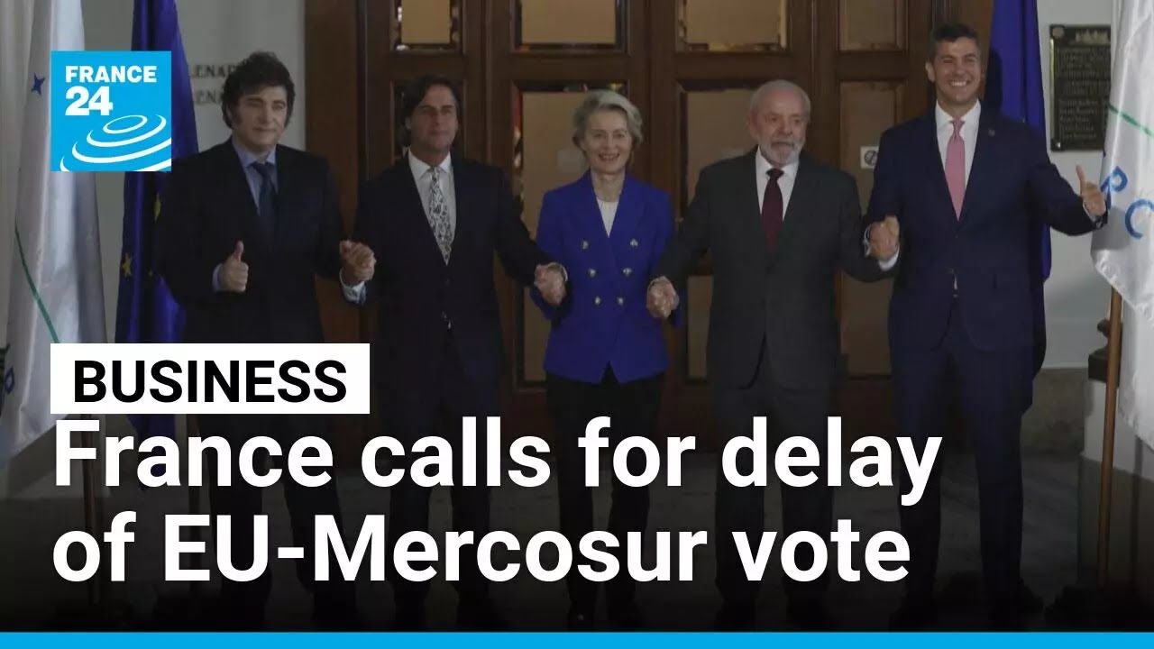 French government calls for delay of EU-Mercosur trade deal vote &bull; FRANCE 24 English