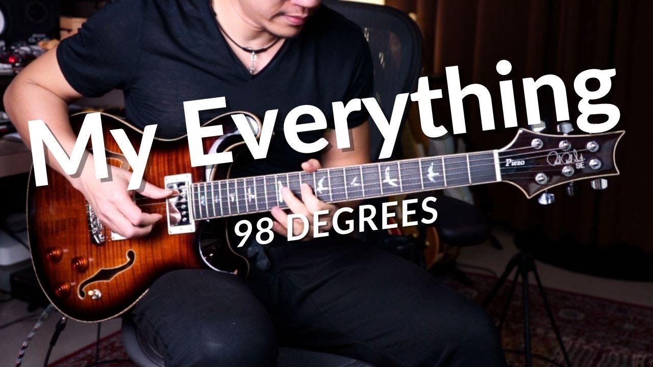 [98 Degrees] My Everything [PRS SE HOLLOWBODY II PIEZO]   - guitar cover by Vinai T