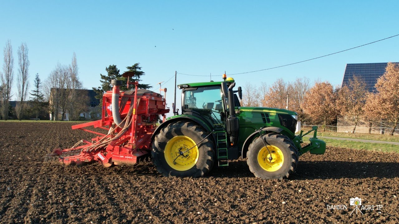 🌾 Semis d'orges 🌾 / JD 6250R & combinés Kuhn 4M / SARL Dendauw